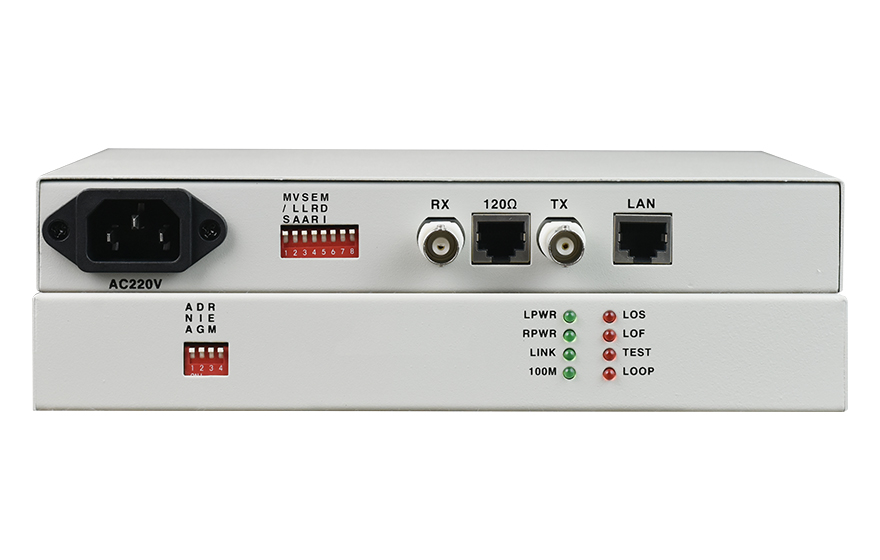四海全讯5123-POE供电 1路E1转1路以太网 协议转换器